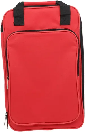 Percussion Stick Bags Music Sheet Bag Drumstick Storage Pouch Drumstick Holder Mallets Organizer Pouch Red for Beginners and Professionals