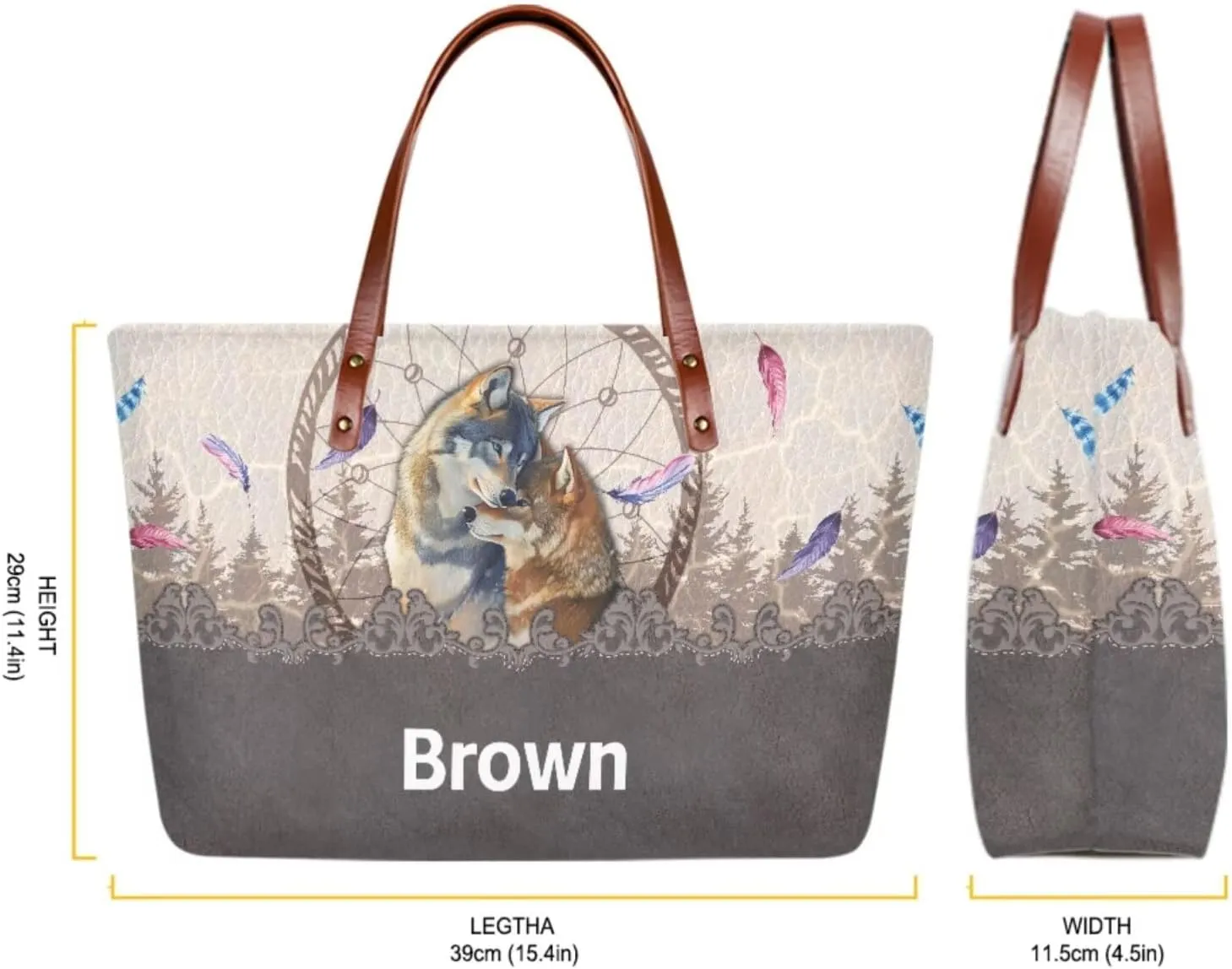 Personalized Handbag with Leather Wallet Set for Women, Custom Name Purse Set Large Top Handle Purse with Wallet