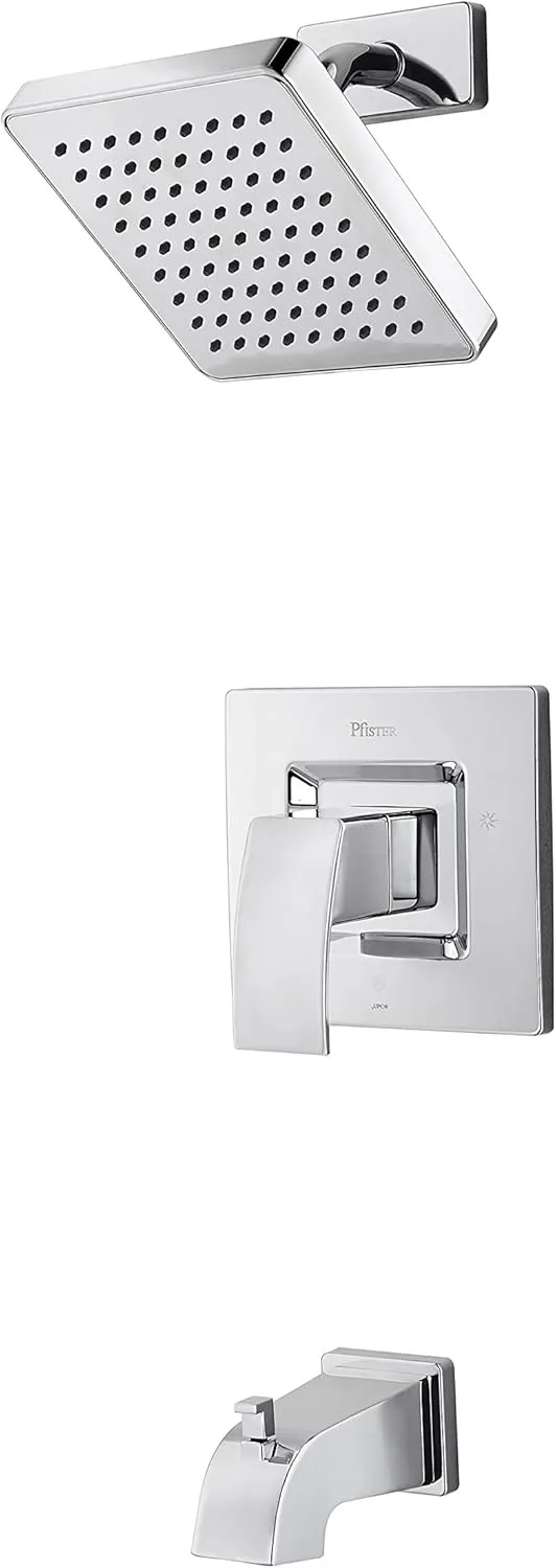 Pfister LG898DFC Kenzo Tub and Shower Trim Kit, Polished Chrome