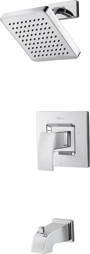 Pfister LG898DFC Kenzo Tub and Shower Trim Kit, Polished Chrome