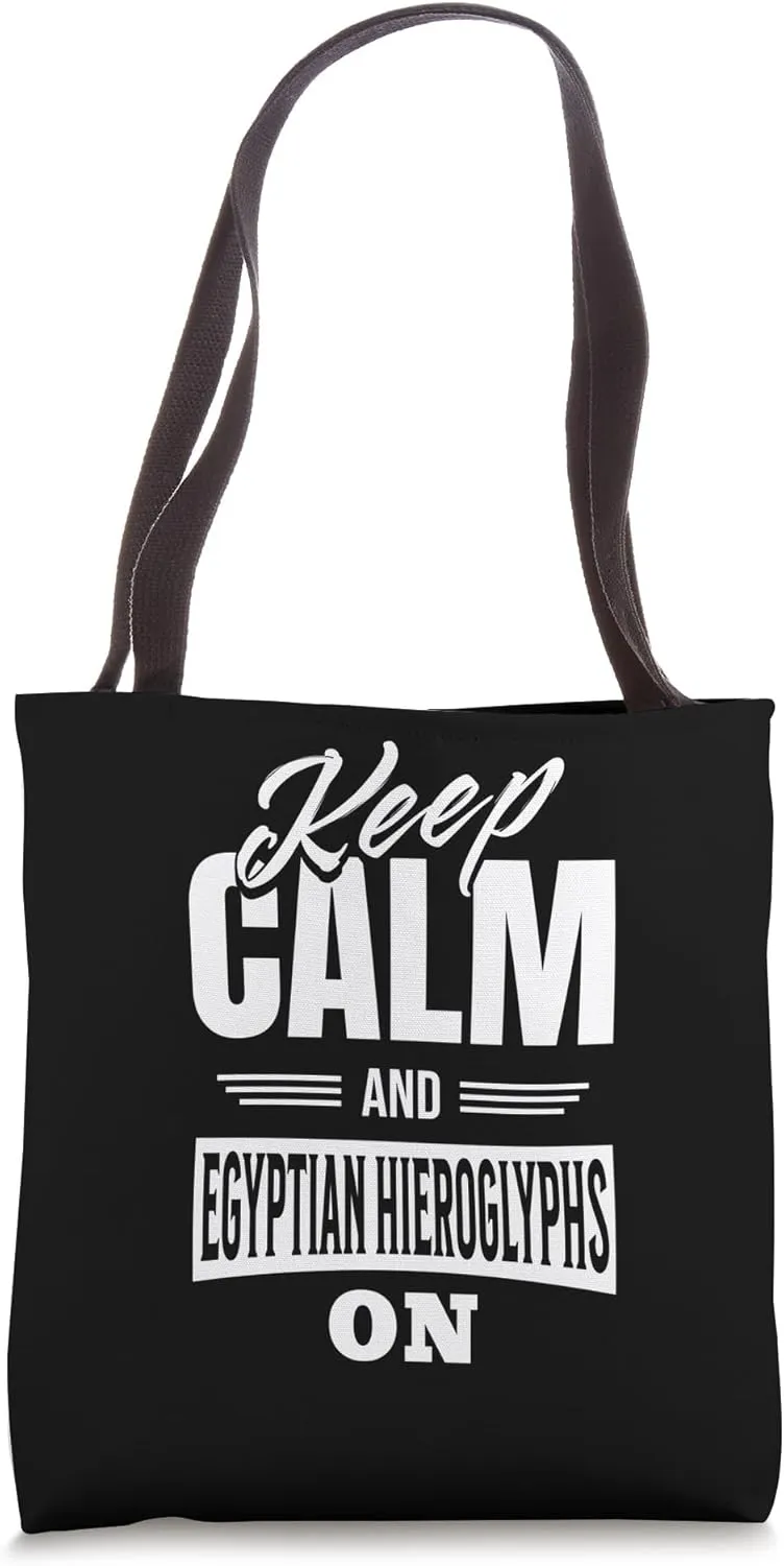 pharaoh egypt egypthistory archeology Egyptian Hieroglyphs Tote Bag