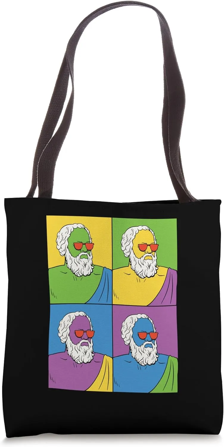 Philosopher Philosophical Socrates Tote Bag