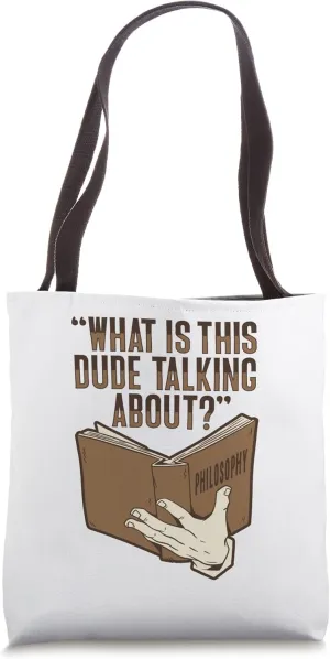Philosophical Book Design for a Philosophy Student Tote Bag