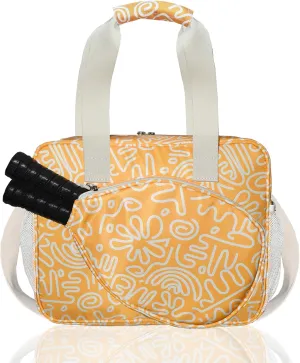 Pickleball Bag for Women, Cute Pickleball Tote Bag Crossbody Sling Paddles Shoulder Bag Large for Sports Gym Duffle