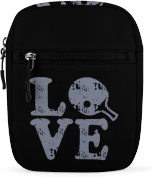 Ping Pong Love Small Crossbody Bag Lightweight Satchel Bag Tote Bag Mini Handbag for Men Women