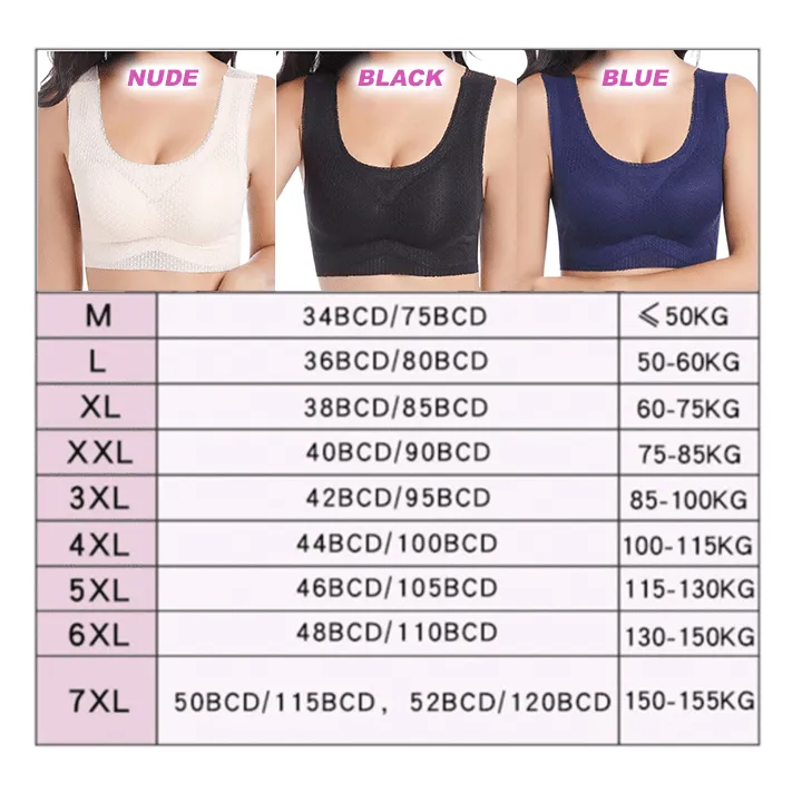 Plus Size Breathable Sports Bra