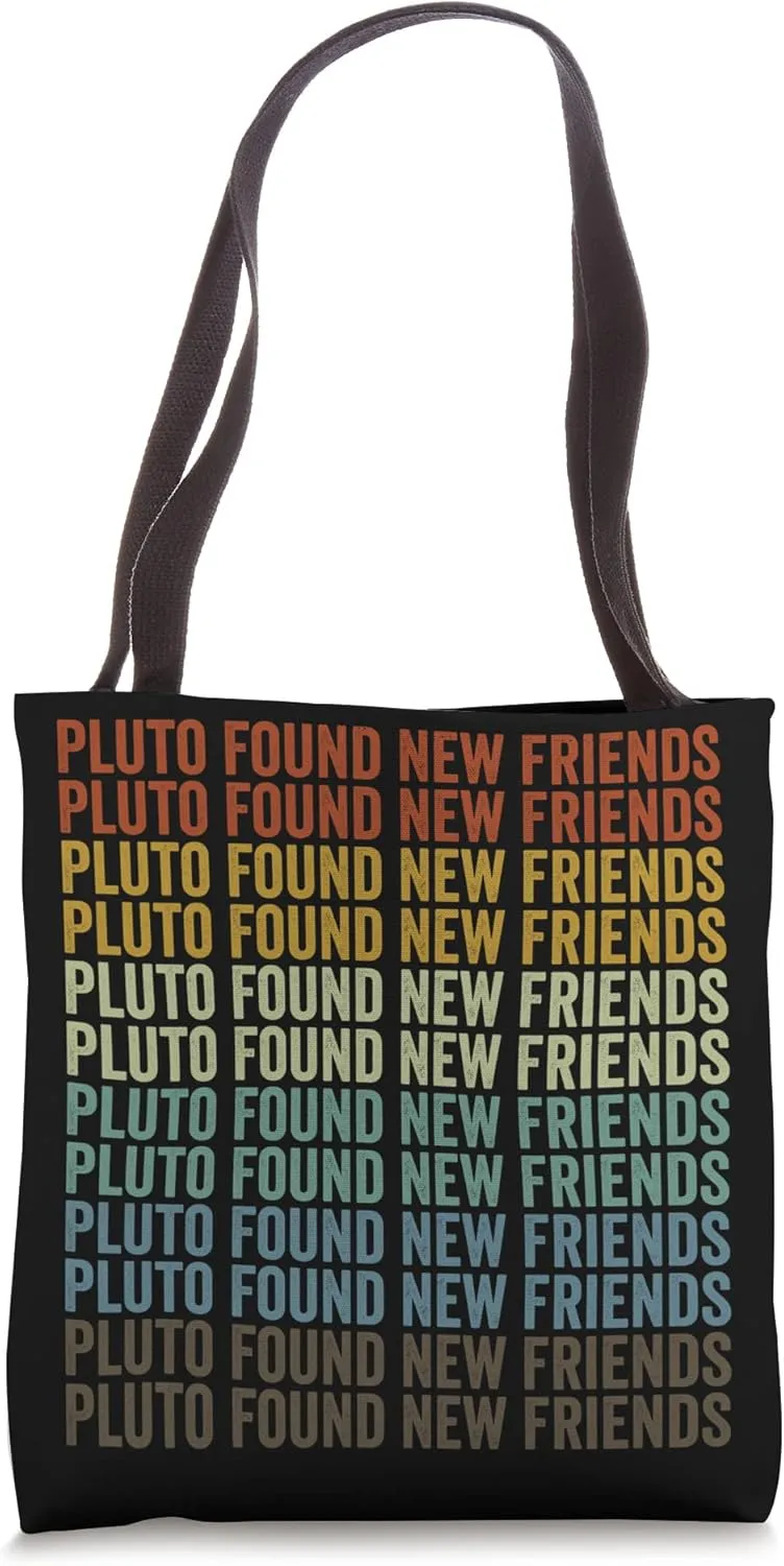 Pluto Found New Friends Pluto Space Student Tote Bag