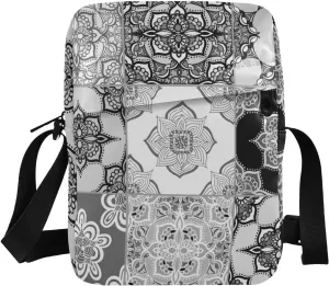 Poeticcity Crossbody Phone Bag, Small Messenger Shoulder Bag, Cash Handbag Wallet Purse