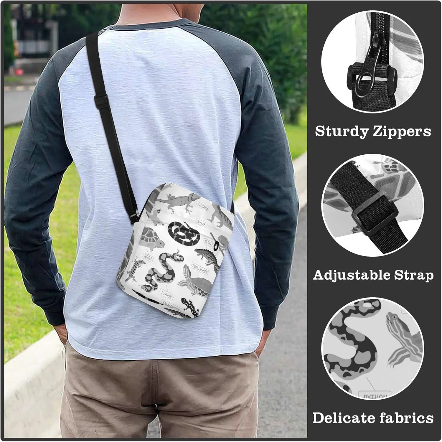 Poeticcity Crossbody Phone Bag, Small Messenger Shoulder Bag, Cash Handbag Wallet Purse