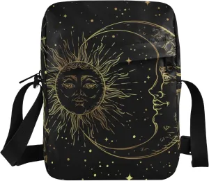 Poeticcity Crossbody Phone Bag, Small Messenger Shoulder Bag, Cash Handbag Wallet Purse