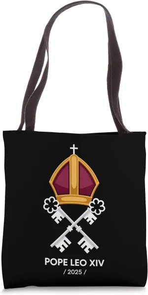 Pope Leo XIV 2025 Papal Keys Commemoration Tote Bag