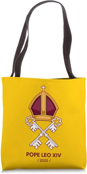 Pope Leo XIV 2025 Papal Keys Commemoration Tote Bag