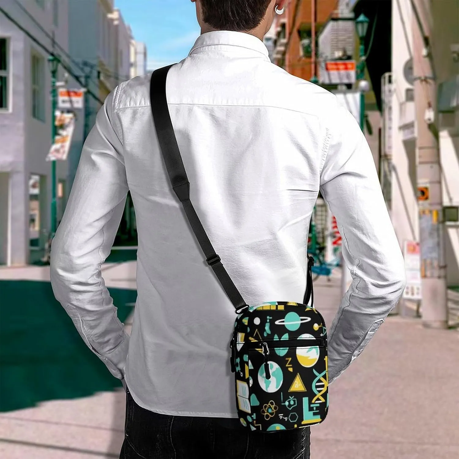 Portable Crossbody Shoulder Bag for Women, Travel Mini Pouch Waterproof Casual Zipper Cell Phone Purse