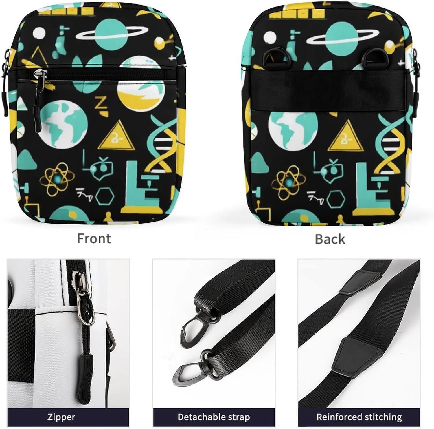 Portable Crossbody Shoulder Bag for Women, Travel Mini Pouch Waterproof Casual Zipper Cell Phone Purse