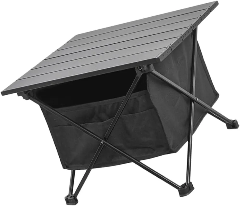 Portable Folding Table with Storage Bag for Outdoor Picnic Travel Tailgating Lightweight Easy Assembly Compact Design for Camping and Beach Activities