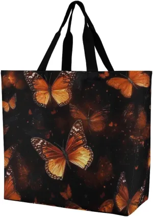 Portable Large Tote Bag for Women, Reusable Grocery Shoulder Bag Multipurpose Shopping Bags