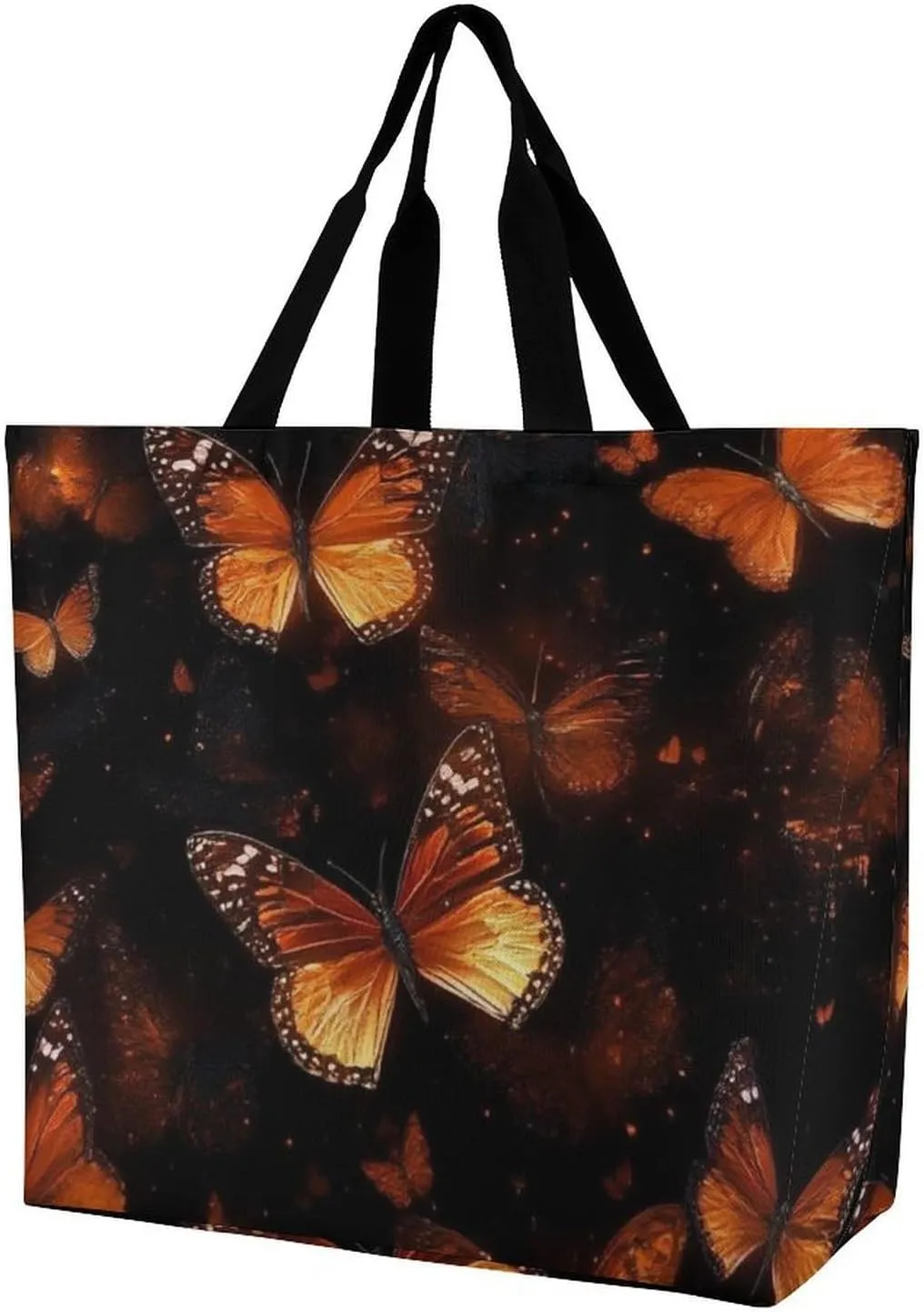 Portable Large Tote Bag for Women, Reusable Grocery Shoulder Bag Multipurpose Shopping Bags