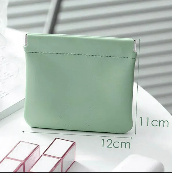 Portable Leather Mini Air Cushion Storage Cosmetic Bags
