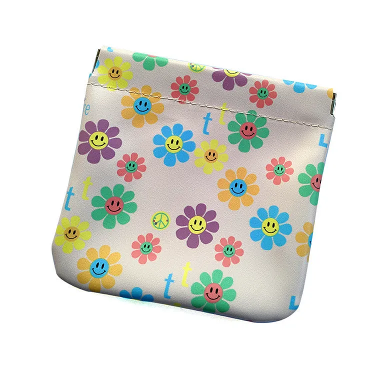 Portable Leather Mini Air Cushion Storage Cosmetic Bags