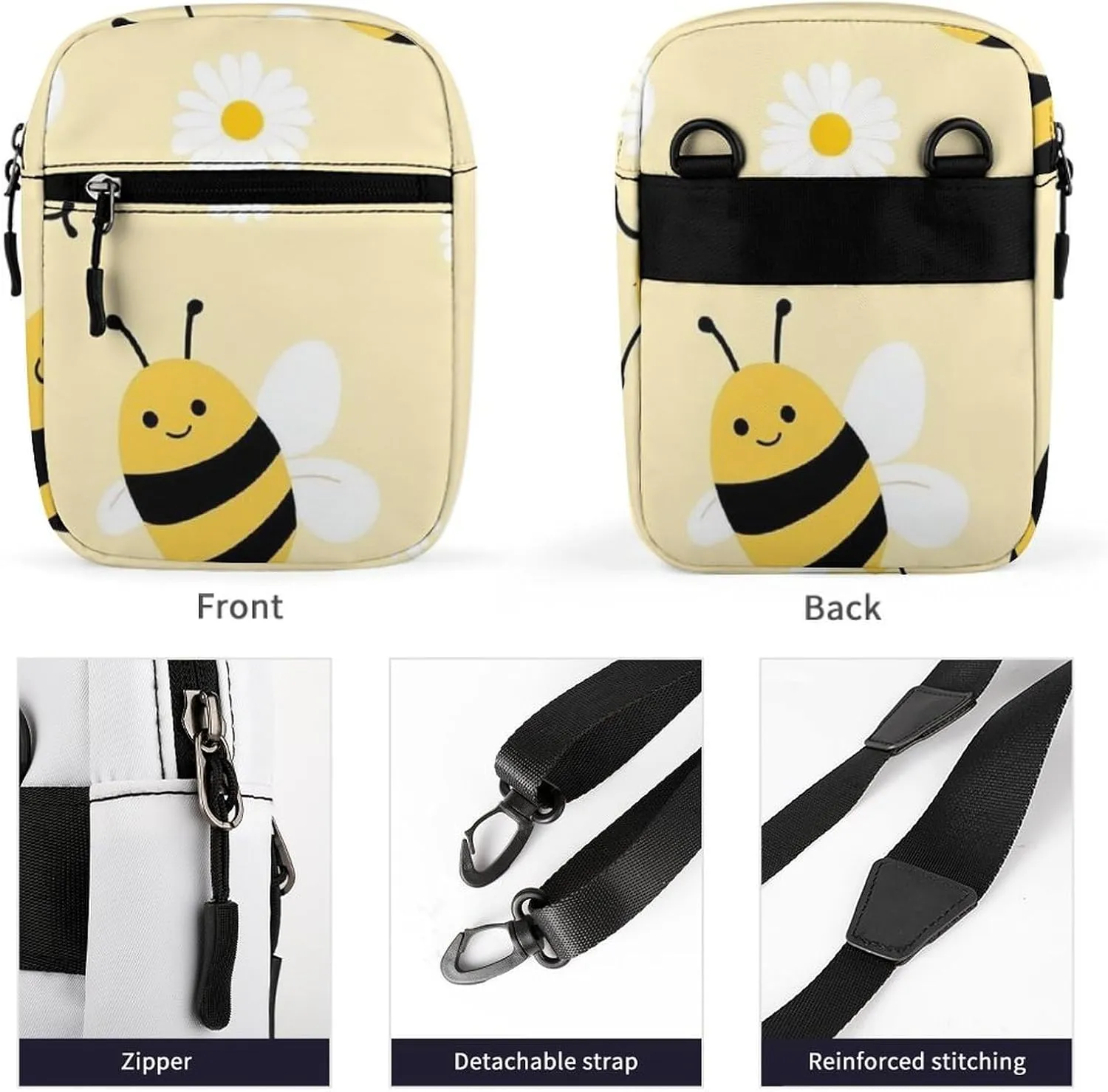 Portable Small Crossbody Bag for Women Men, Casual Mini Cell-phone Pouch Travel Shoulder Bag