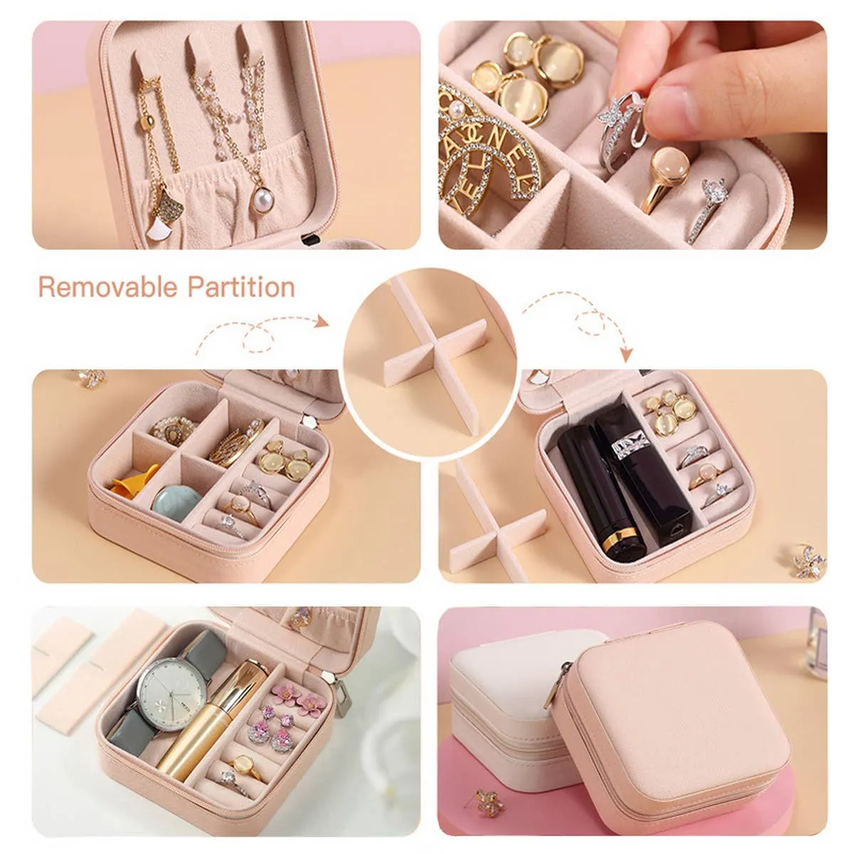 Portable Travel Jewelry Box