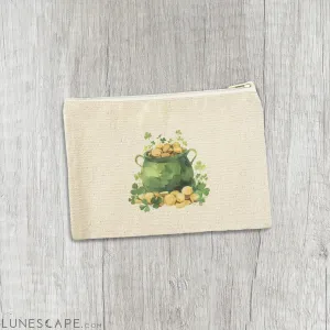 Pot of Gold - St. Patrick's Day Canvas Zipper Pouch