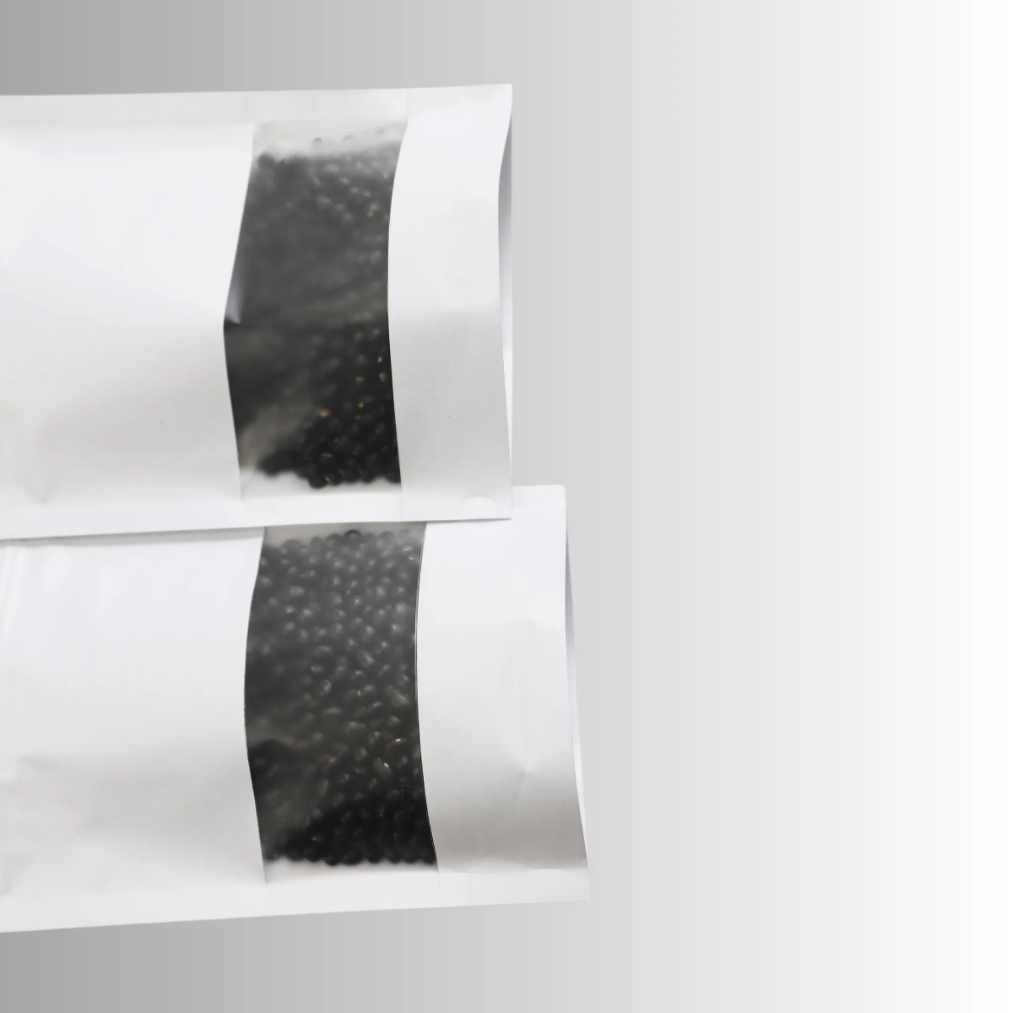 Premium 120 x 200mm   40mm Resealable Zip Lock Stand Up White Kraft Paper Bag