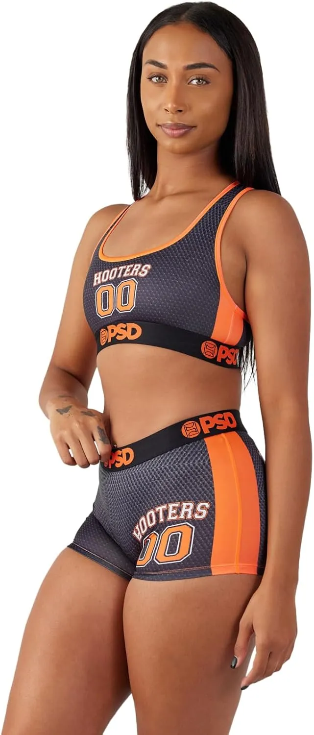 PSD Women's Hooters Sports Bra - Racerback Sports Bras for Women with Breathable Microfiber Fabric