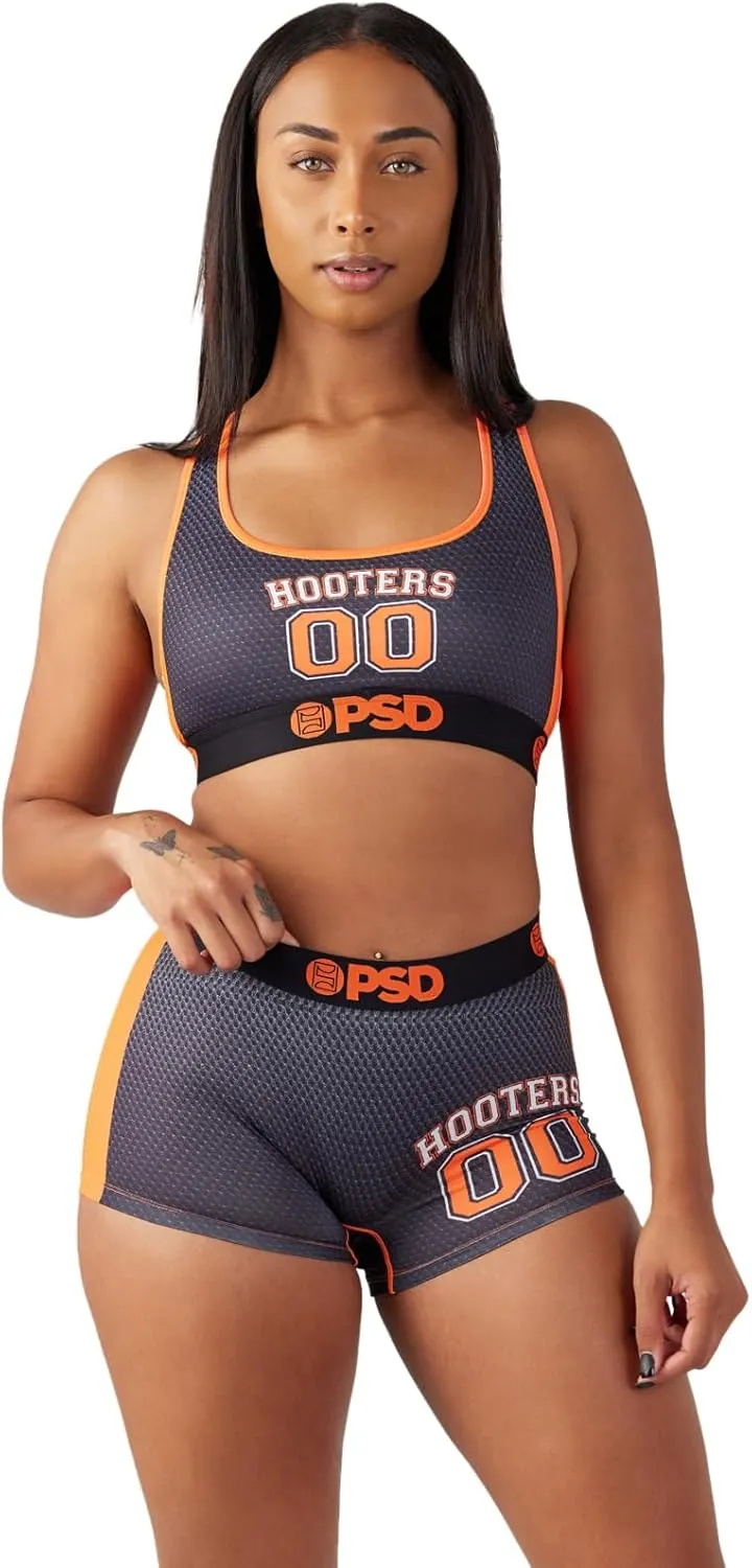 PSD Women's Hooters Sports Bra - Racerback Sports Bras for Women with Breathable Microfiber Fabric
