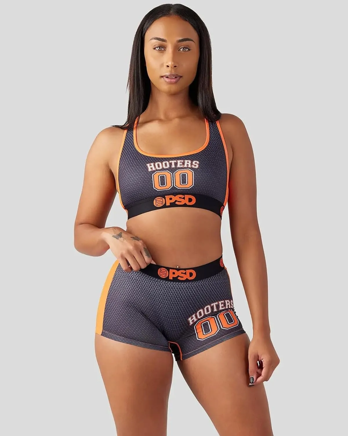 PSD Women's Hooters Sports Bra - Racerback Sports Bras for Women with Breathable Microfiber Fabric