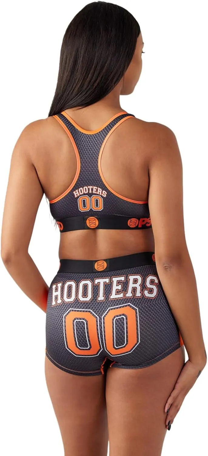 PSD Women's Hooters Sports Bra - Racerback Sports Bras for Women with Breathable Microfiber Fabric