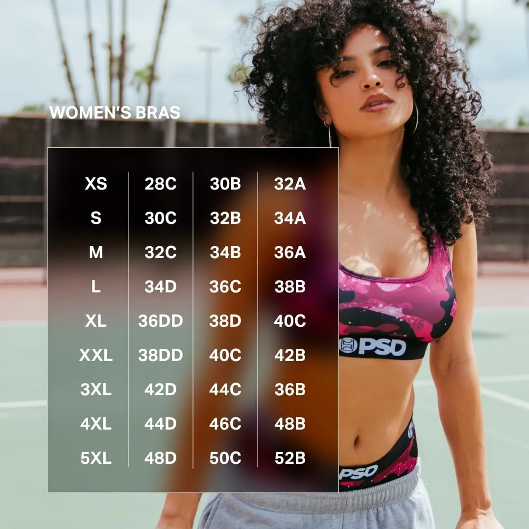 PSD Women's Looney Tunes Sports Bra - Racerback Sports Bras for Women with Breathable Microfiber Fabric