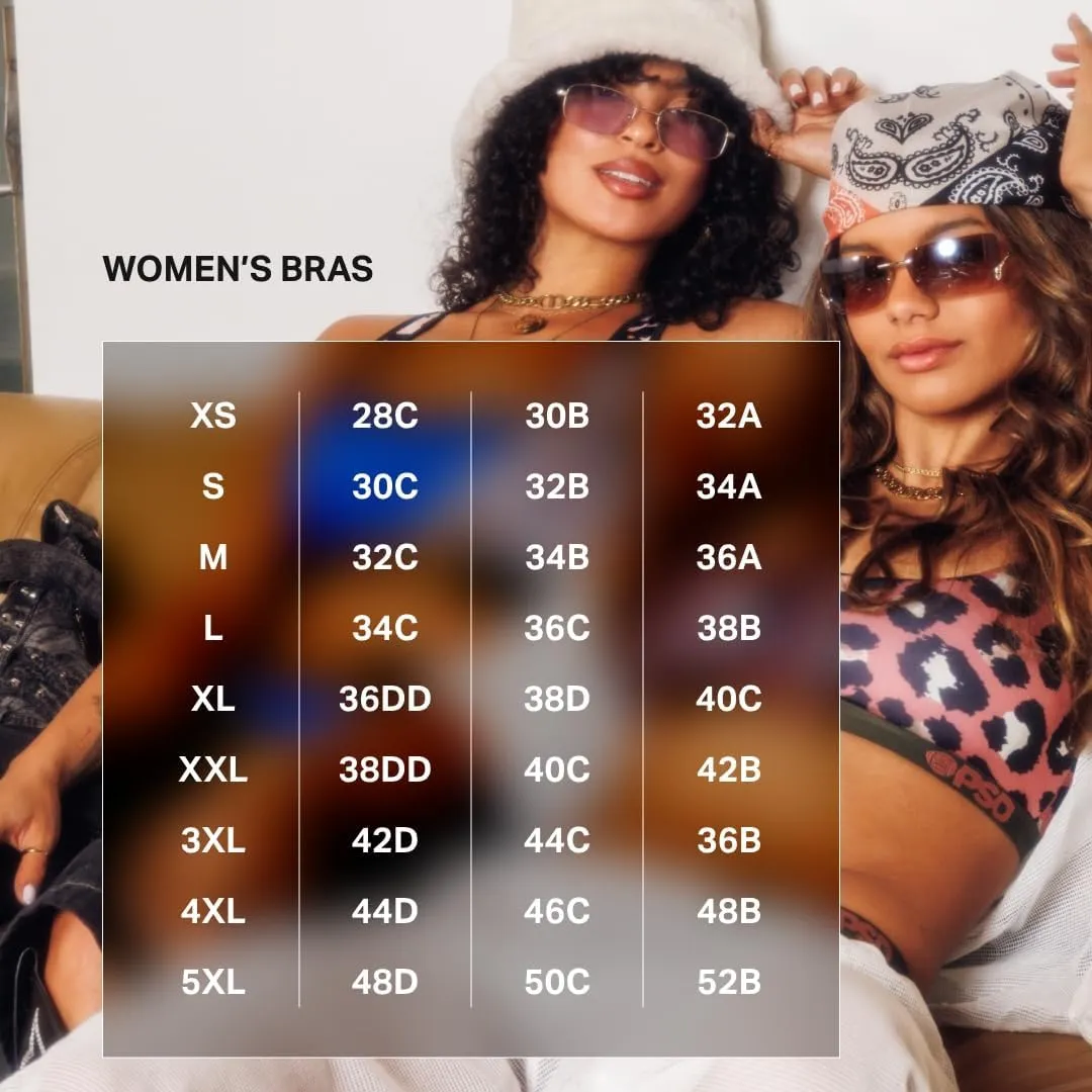 PSD Women's Playboy Sports Bra - Racerback Sports Bras for Women with Breathable Microfiber Fabric