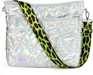 Puffy Crossbody Bags, Quilted Purses with Zip, Trendy Fashion Shoulder Bags, Padded Soft Handbags for Women