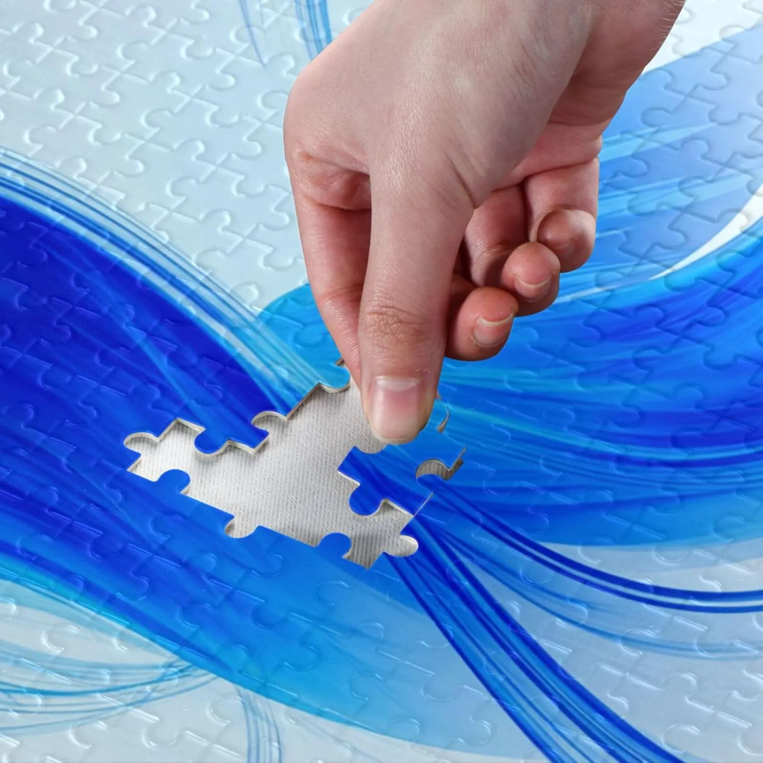 Puzzles for Adults 1000 Piece Blue Fish Tail Jigsaw Puzzles Kids Game Toys Gift Home Decor 202c2013