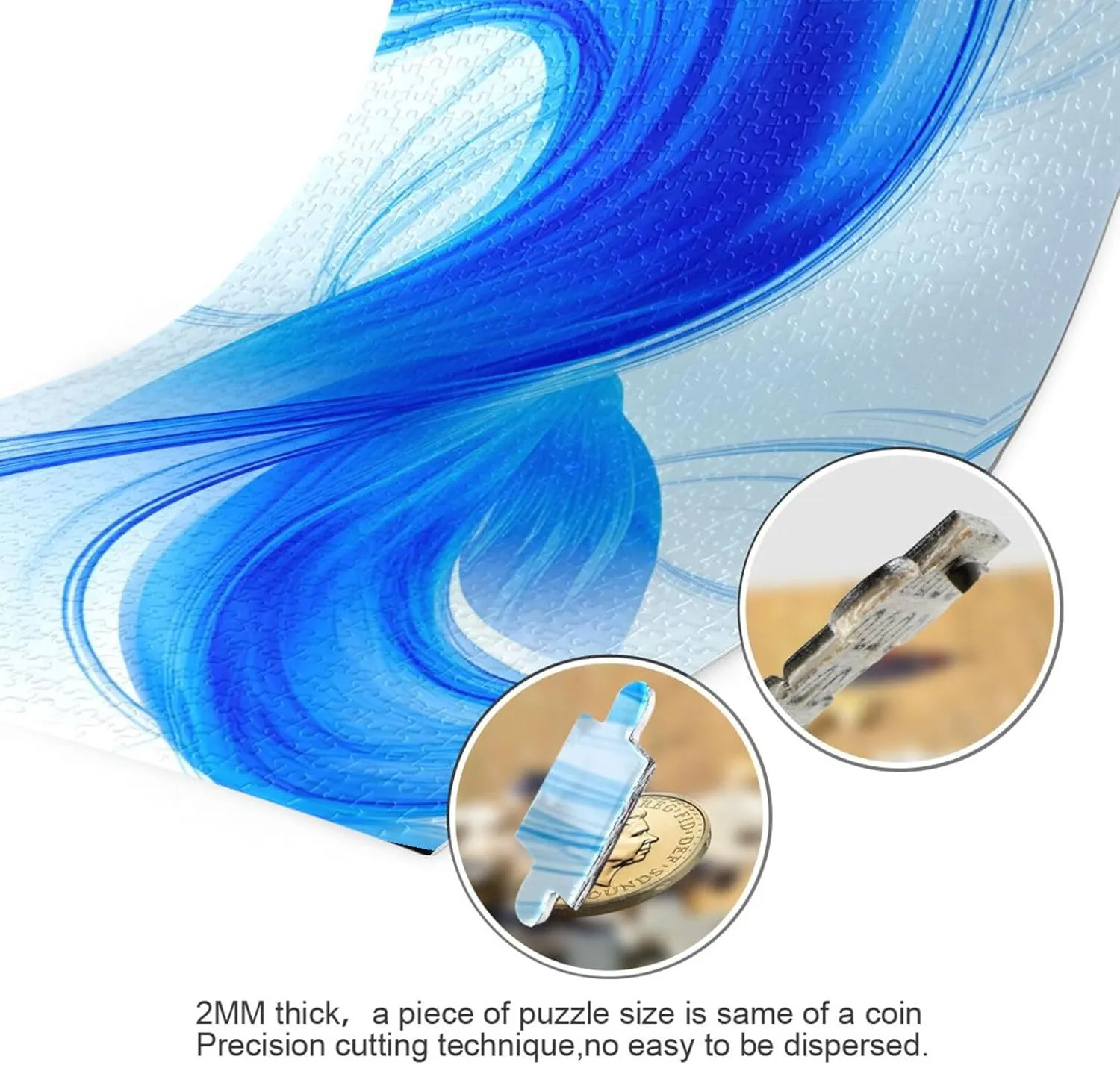 Puzzles for Adults 1000 Piece Blue Fish Tail Jigsaw Puzzles Kids Game Toys Gift Home Decor 202c2013