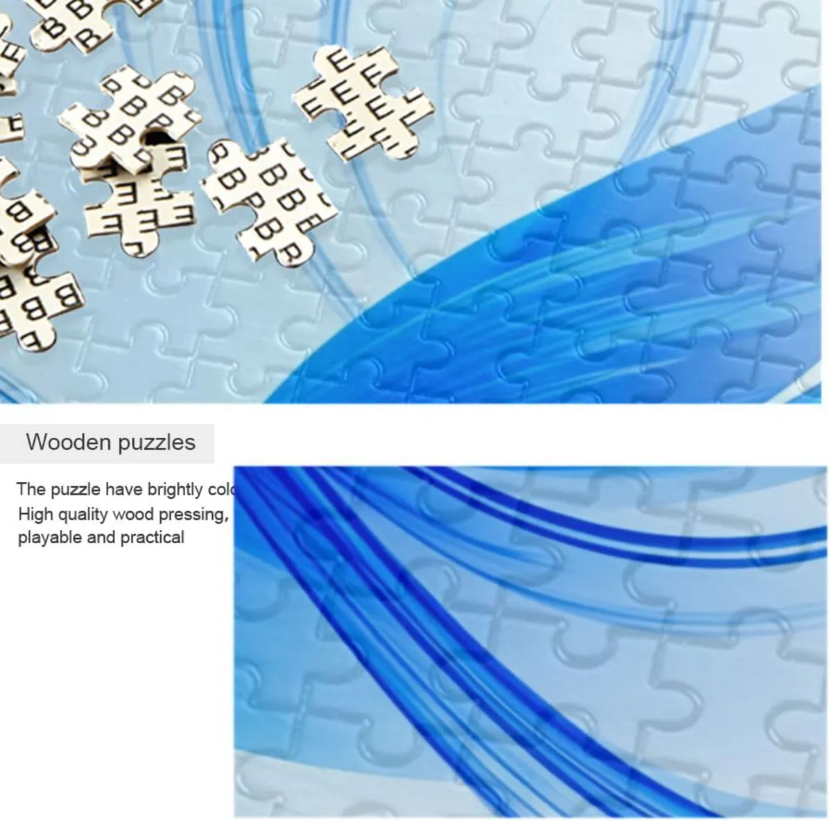 Puzzles for Adults 1000 Piece Blue Fish Tail Jigsaw Puzzles Kids Game Toys Gift Home Decor 202c2013