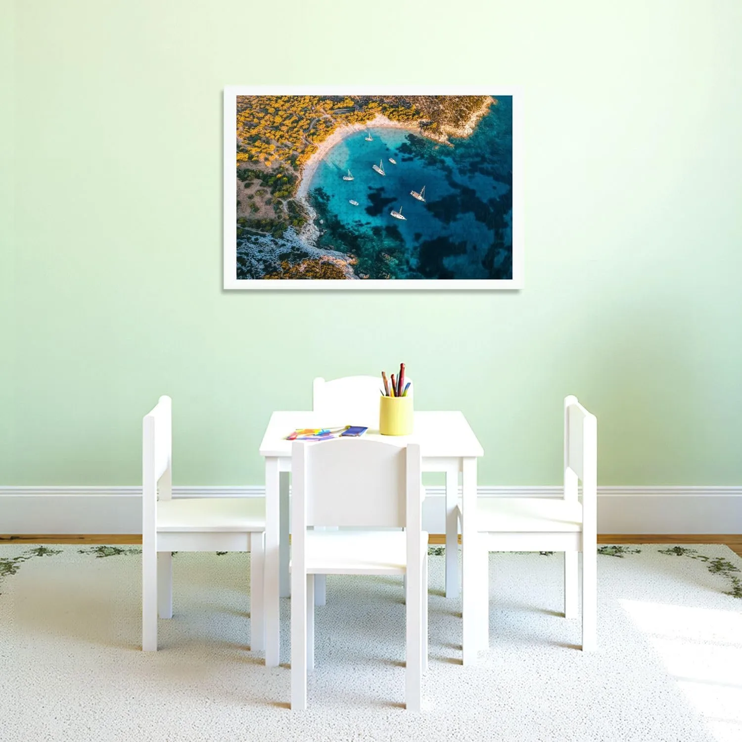 Puzzles for Adults 1000 Pieces Aerial View Aquarium Bay Bodrum Wooden Jigsaw Puzzles Challenging Fun Educational Family Games Kid Toys Art Work Gift Home Decor