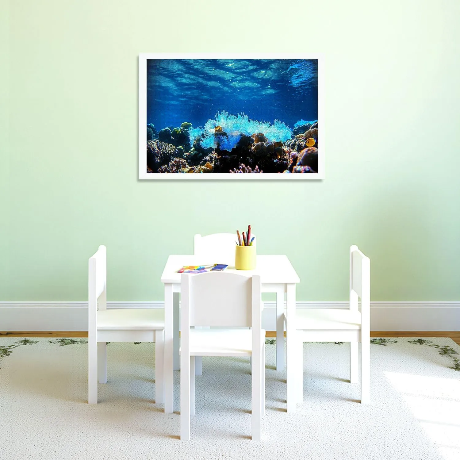 Puzzles for Adults 1000 Pieces Amazing Underwater Tropical Fishes Wooden Jigsaw Puzzles Challenging Fun Educational Family Games Kid Toys Art Work Gift Home Decor