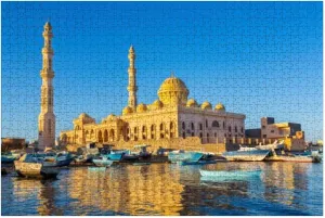 Puzzles for Adults 1000 Pieces Fishing Boats sea Egypt Wooden Jigsaw Puzzles Challenging Fun Educational Family Games Kid Toys Art Work Gift Home Decor