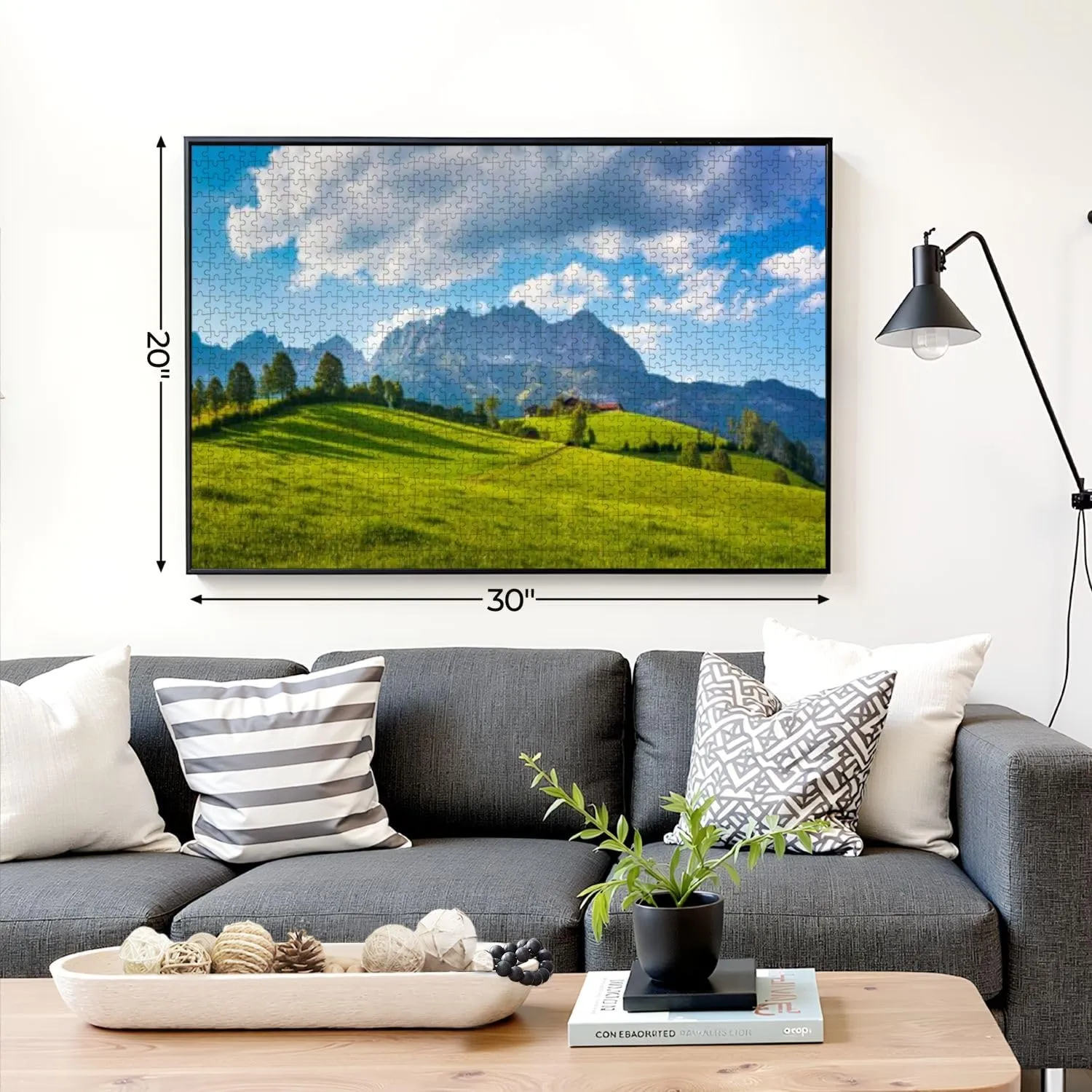 Puzzles for Adults 1000 Pieces Idyllic Alpine Scenery Farmhouse Front Wilder Kaiser Austria Wooden Jigsaw Puzzles Challenging Fun Educational Family Games Kid Toys Art Work Gift Home Decor