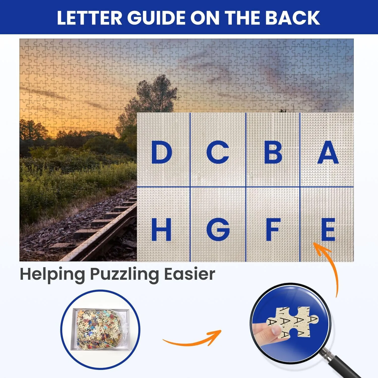 Puzzles for Adults 1000 Pieces Train Tracks infront Beautiful Nature Sunset Rastatt Germany Wooden Jigsaw Puzzles Challenging Fun Educational Family Games Kid Toys Art Work Gift Home Decor