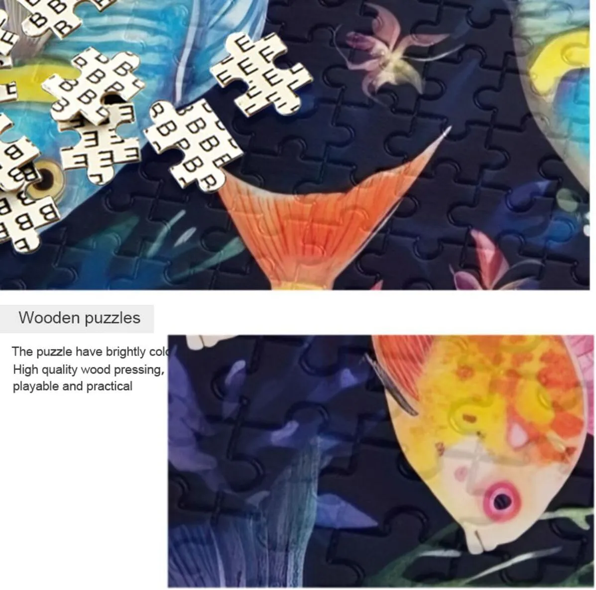 Puzzles for Adults 500 Piece Colorful Tropical Fish Jigsaw Puzzles Kids Toy Game Gift 202A2614