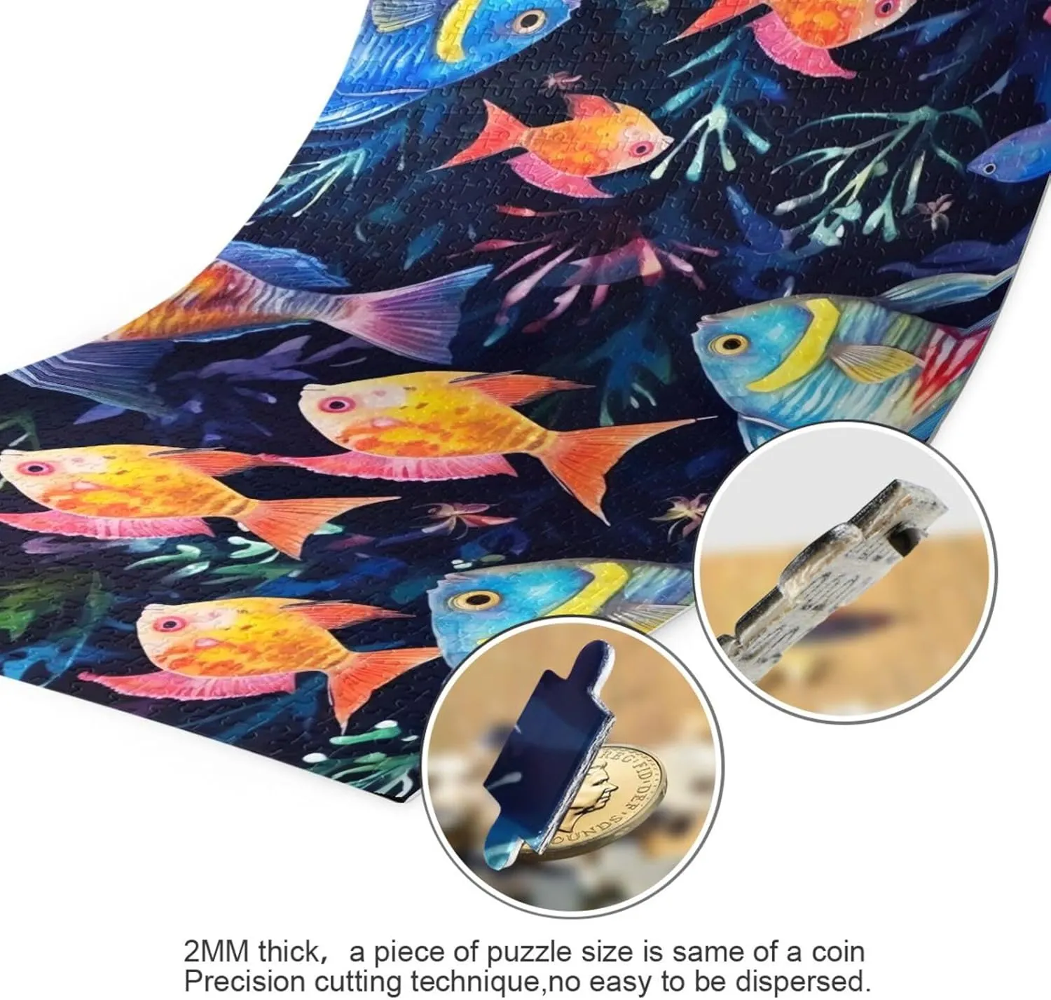 Puzzles for Adults 500 Piece Colorful Tropical Fish Jigsaw Puzzles Kids Toy Game Gift 202A2614