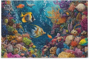 Puzzles for Adults 500 Piece Undersea Fish Jigsaw Puzzles for Kids Toy Game Gift 202b8696