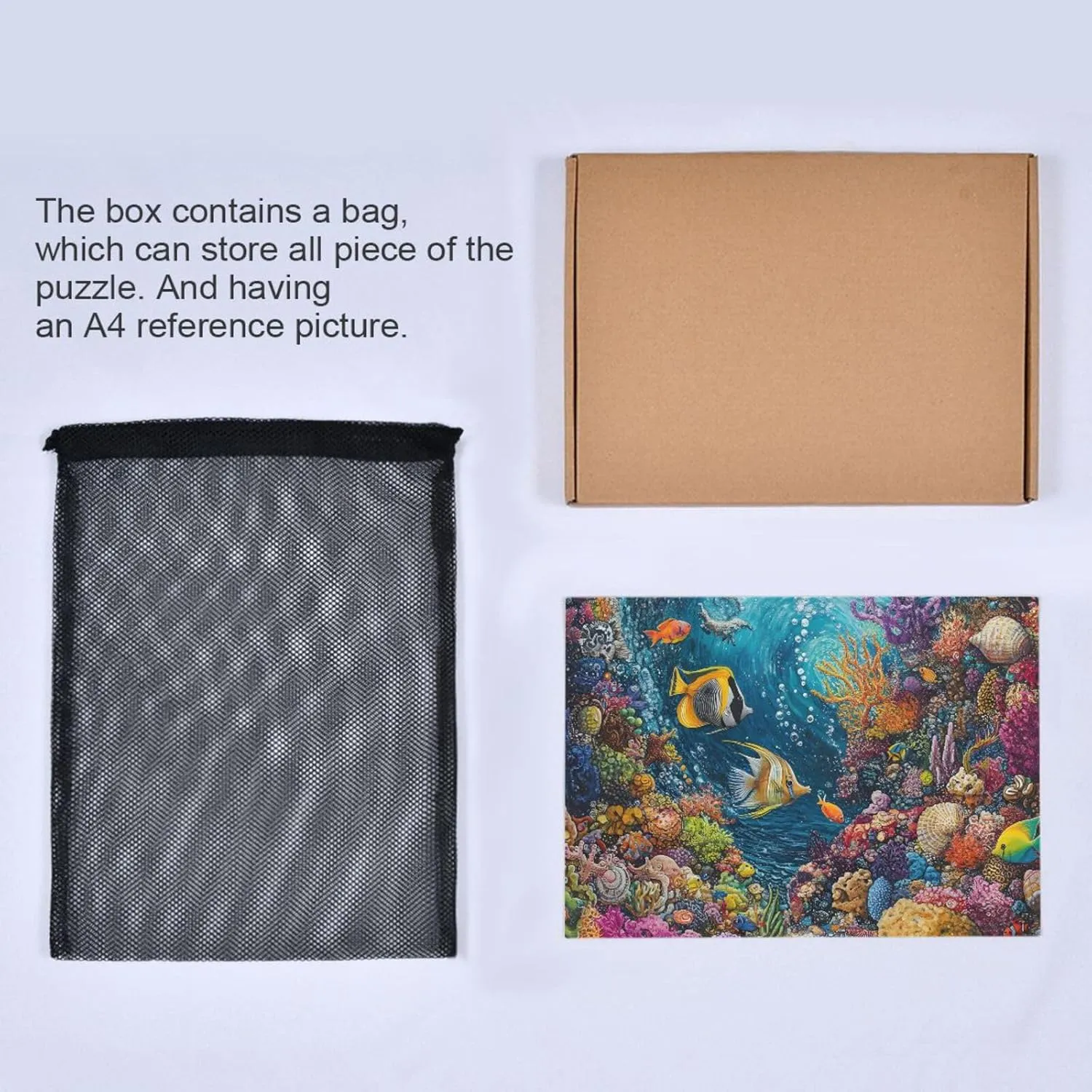 Puzzles for Adults 500 Piece Undersea Fish Jigsaw Puzzles for Kids Toy Game Gift 202b8696