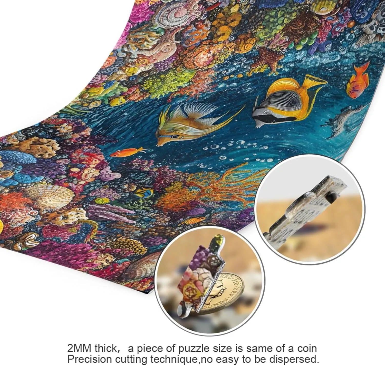 Puzzles for Adults 500 Piece Undersea Fish Jigsaw Puzzles for Kids Toy Game Gift 202b8696