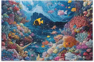 Puzzles for Adults 500 Piece Undersea Fish Jigsaw Puzzles for Kids Toy Game Gift 202b8699