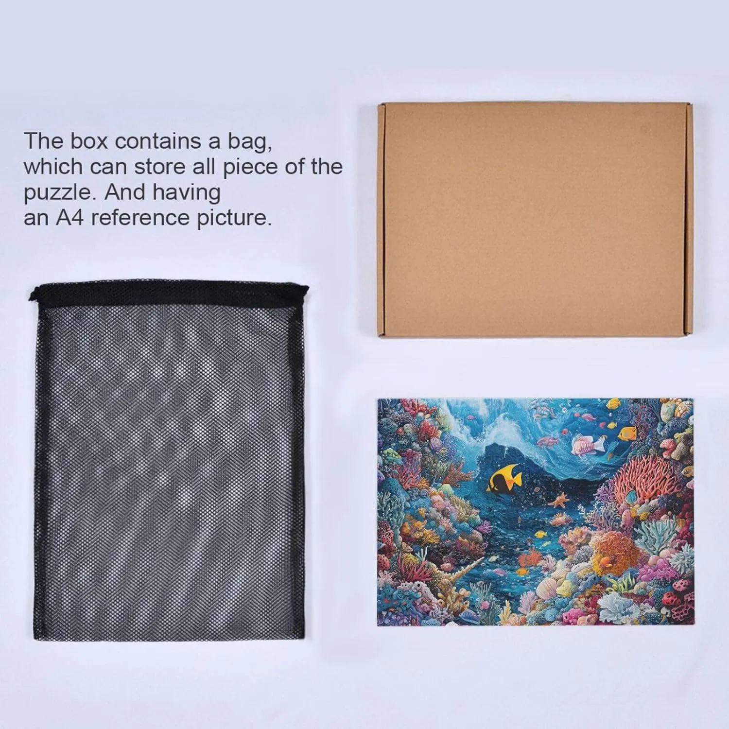 Puzzles for Adults 500 Piece Undersea Fish Jigsaw Puzzles for Kids Toy Game Gift 202b8699