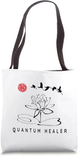 Quantum Healing Beginner / Classic Lotus Quantum Healer Idea Tote Bag